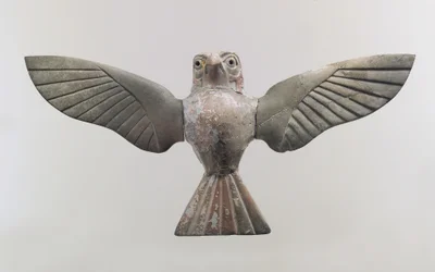 Möbelplakett: hök, ca 1700-talet f.Kr. (flodhäst elfenben)