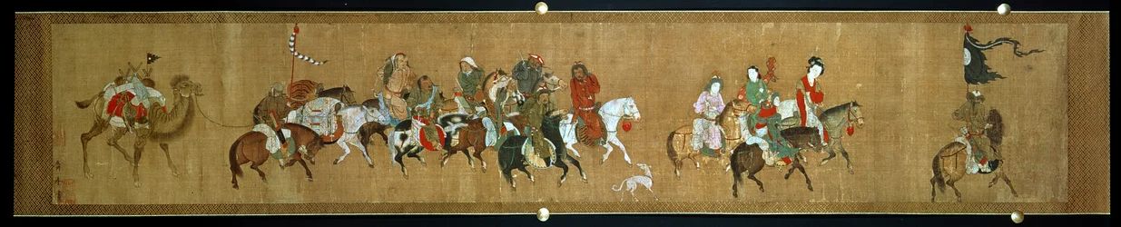 En konvoj av mongoler, kineser