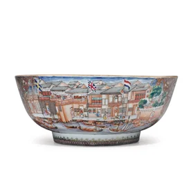 En stor Hong-skål, ca 1785 (keramik)