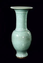 Celadon glaserad vas, Yuan Dynasty (1260-1368) (keramik)