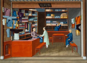 Clothes Shop (gouache på papper)
