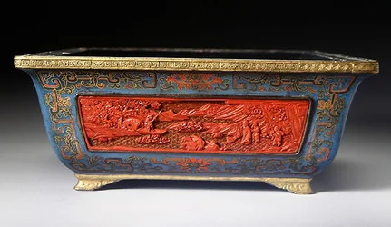 Jardiniere, Qianlong period (1736-95) (lackerat trä) (se även 272176)