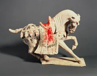 Stigande häst, gravfigur, 700-tidigt 700-tal, T