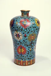 Vas (cloisonne emalj)