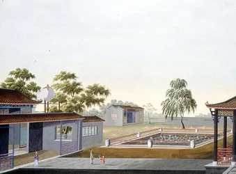 Walled Garden, c.1820-40 (akvarell på papper)