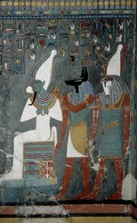 Luxor, Thebe: Konungarnas dal, Horemhebs grav (-1343 - -1314), egyptisk farao, på vilken gudinnan Isis visas.