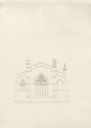 Burton-upon-Trent - Holy Trinity Church: teckning, nd [?1820-talet] (teckning)