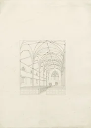 Burton-upon-Trent - Holy Trinity Church: teckning, nd [?1820-talet] (teckning)