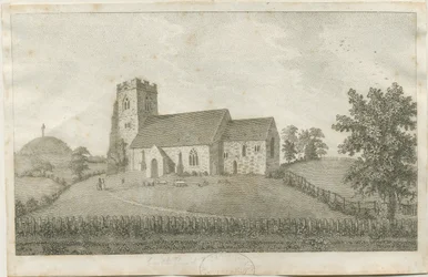 Slottskyrkan - Kyrka: gravyr och [?1700-talet] (tryck)