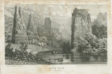 Dovedale - landskap: litografi, nd [c.1839] (tryck)