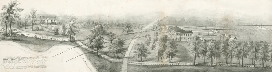 Fenton Hall och Whieldon Grove: litografi och [?1800-talet] (tryck)