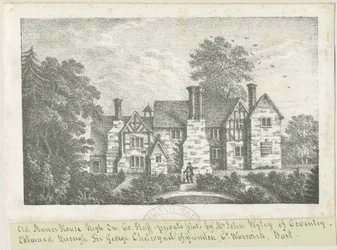 High Onn - Old Manor House: litografi och [?1800-talet] (tryck)