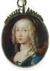 Lady Frances Cavendish, grevinna av Bolingbroke (emalj)