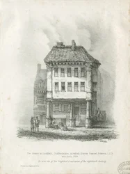 Lichfield - Dr. Johnsons födelseplats: litografi och [1800-talet] (tryck)