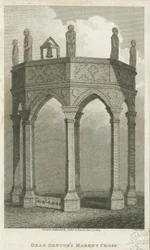 Lichfield - Market Place: gravyr, nd [c 1805] (tryck)