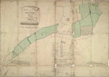 Karta över Willesden, London (litho)