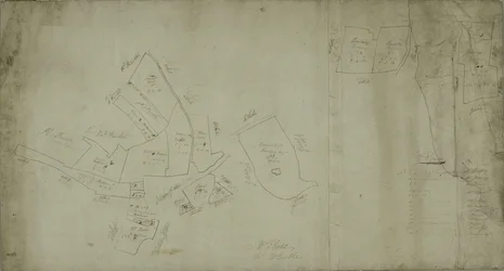 Karta över Willesden, London (litho)