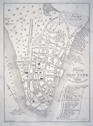 Plan över New York 1729 (litho)
