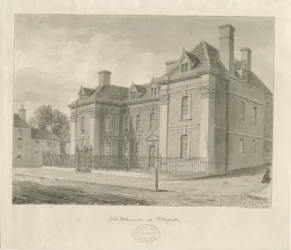 Staffordshire Hall: akvarellmålning
