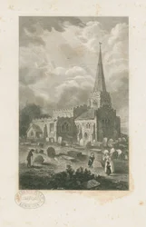 Wolstanton Church: gravyr och [?1800-talet] (tryck)