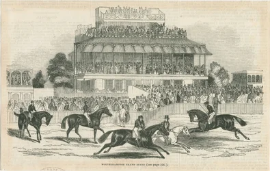 Wolverhampton - Grand Stand: träsnittsgravyr, nd [c 1844] (tryck)