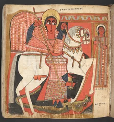 Eller. 516, f.99v St. George som dödar draken, från 