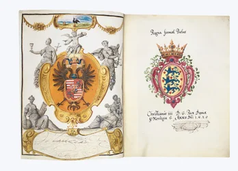 Sidor från albumet Amicorum av Philipp Hainhofer