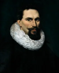 Porträtt av Maurice av Nassau (1567-1625), prins av Orange, greve av Nassau. Anonym målning, flamländsk skola (olja på duk)
