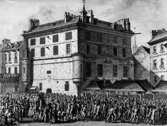 Franska revolutionen: Folket i de franska vakterna i fängelset i klostret Saint Germain des Pres i Paris den 30 juni