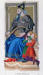 Kejsaren, Karl VI:s tarot, Frankrike