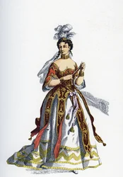 Prinsessan av Elide - Illustration för färdiga konstverk av Moliere -