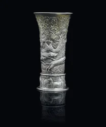 Bägare, Transsylvanien, ca 1650 (paketförgyllt silver)