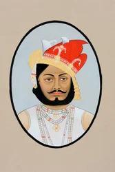 Miniatyrmålning av Bairi Sal Jaisalmer