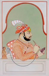 Miniatyrmålning av Maharana Jagat Singh Udaipur