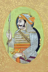 Miniatyrmålning av Maharana Pratap Singh