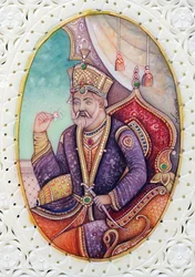 Miniatyrmålning av mogulkejsaren Bahadur Shah Zafar