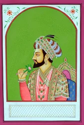 Miniatyrmålning av mogulkejsaren Shah Jahan