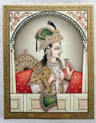 Porträtt av Arjumand Banu Begum (d.1631) Mumtaz-i Mahal