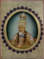 Porträtt av Bahadur Shah II (1775-1862)