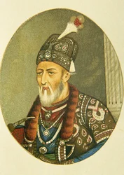 Porträtt av mogulkejsaren Bahadur Shah Ii, Indien
