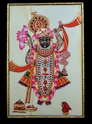Shrinathji (Krishna) (målning på elfenben)