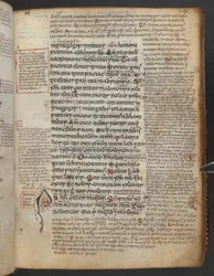 Harley 1802, f.19r, Dekorerad initial 