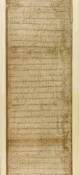 Lägg till. 5412, del 2, Köpebrev från Ravenna, 3 juni 572 (papyrus)