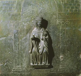 Detalj från dörren till Johannes evangelistens oratorium, Italien (brons)