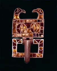 Gotisk fibul. 600-talet e.Kr. Milano, Slottsmuseet