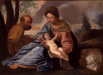 Den heliga familjen. n.d. (olja på duk)