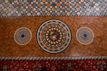 Markuskyrkan, kyrka, trottoar (mosaik)