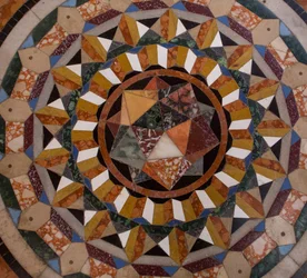 Markuskyrkan, kyrka, trottoar (mosaik)