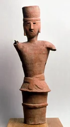 Terrakottabegravning Haniwa, kofunperiod 3-600-talet
