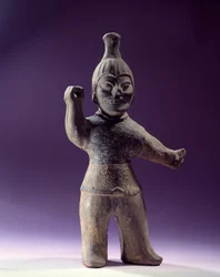 Art coreen: figur av exorcist. Perioden för de tre kungadömena (57 f.Kr.-668 e.Kr.). Paris, Cernuschi-museet